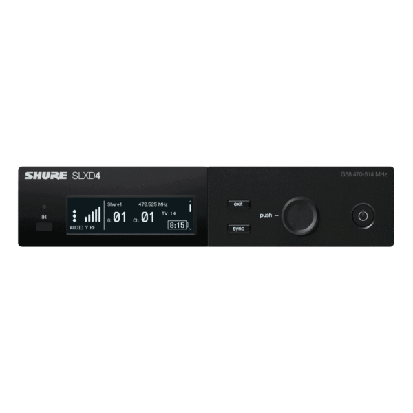 Shure SLXD4 Digital Receiver K59 (606 – 650 MHz)