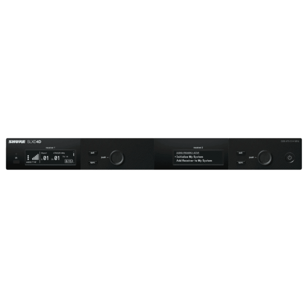 Shure SLXD4D Dual Receiver K59 (606 – 650 MHz)