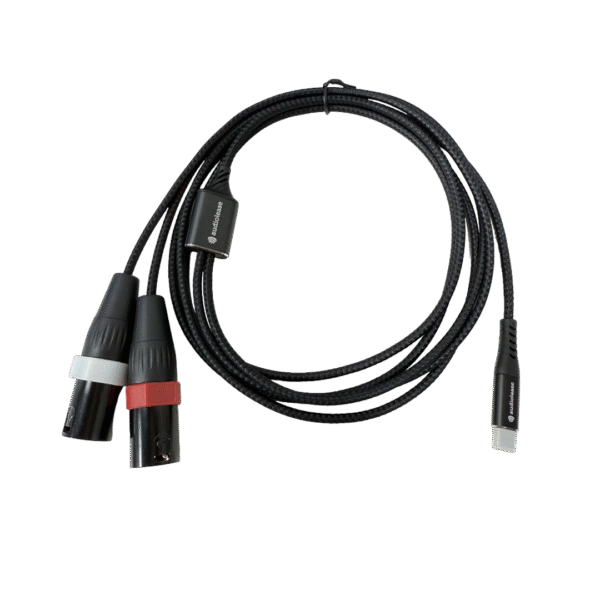 USB-C naar 2 x XLR male 2m 32Bit/384kHz
