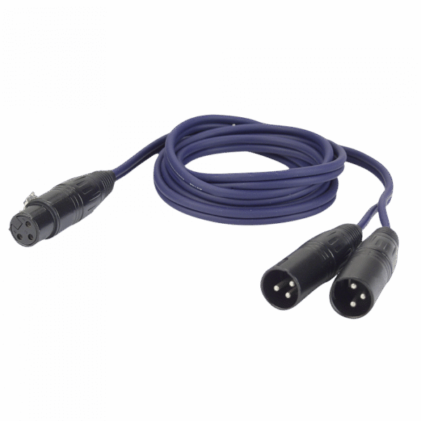 DAP FL39 XLR female naar 2x XLR male 1,5m